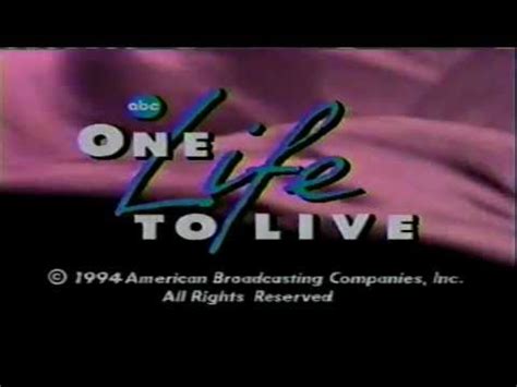 videos of one life to live opening 1994